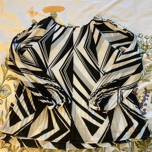 Chico’s Black & White Blouse